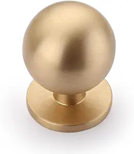 Photo 1 of Brushed Brass Kitchen Cabinet Knobs, Cabinet Knobs Kitchen Cabinet Hardware for Cupboard Drawer Knobs Dresser Knobs (A LOT) 