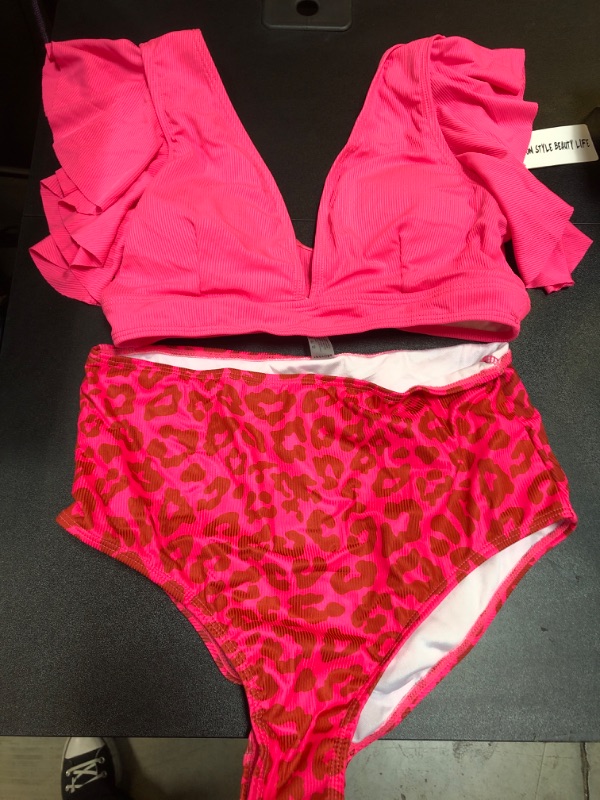 Photo 1 of 2 PCS BATHING SUIT PINK LARGE