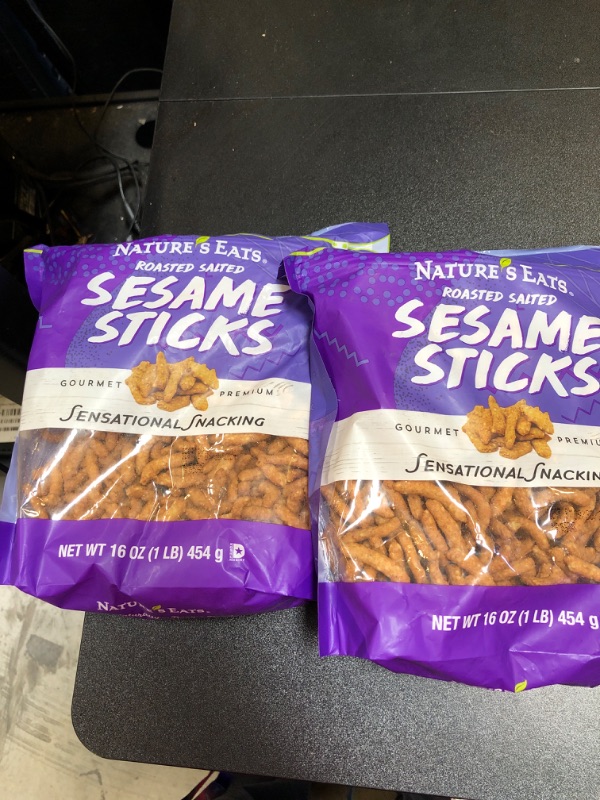 Photo 2 of 2 pack Sesame Sticks 16oz
exp 9-2024