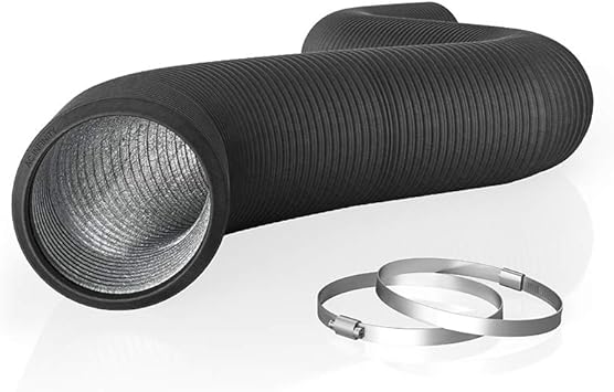 Photo 1 of AC Infinity Flexible 4-Inch Aluminum Ducting, Heavy-Duty Four-Layer Protection, 8-Feet Long for Heating Cooling Ventilation and Exhaust