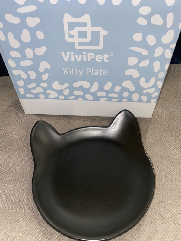 Photo 2 of Cute Cat Shaped Ceramic Cat Food Bowl for Indoor Cats Whisker Friendly Cat Feeding Bowl Cat Dishes for Food