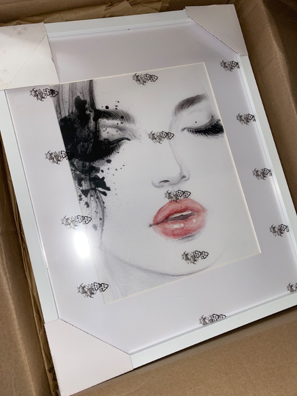 Photo 1 of elabo 16x20 White Picture Frame (2 Pack) - High Definition Plexiglass Display Pictures 11x14 with Mat or 16x20 without Mat - Vertical or Horizontal Wall Mounting
