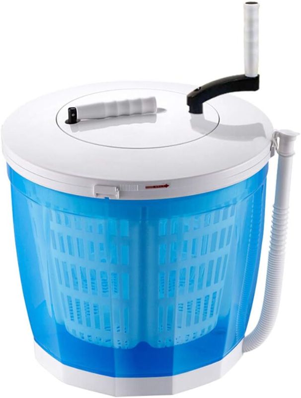 Photo 1 of Portable Hand Cranked Manual Clothes Non-Electric Washing Machine and Spin Dryer, Counter Top Washer,Clean, Rinse & Spin, Apartments, or Student Dorm Room,Blue NEW**
