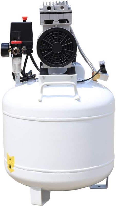 Photo 1 of 40L Dental Medical Air Compressor Silent Air Compressor Oilless 115psi,110V Oil Free Silent Air Pump Steel Tank Air Compressor,Commercial Air Compressor Pump, Suitable For Hospitals, Dental Offices
