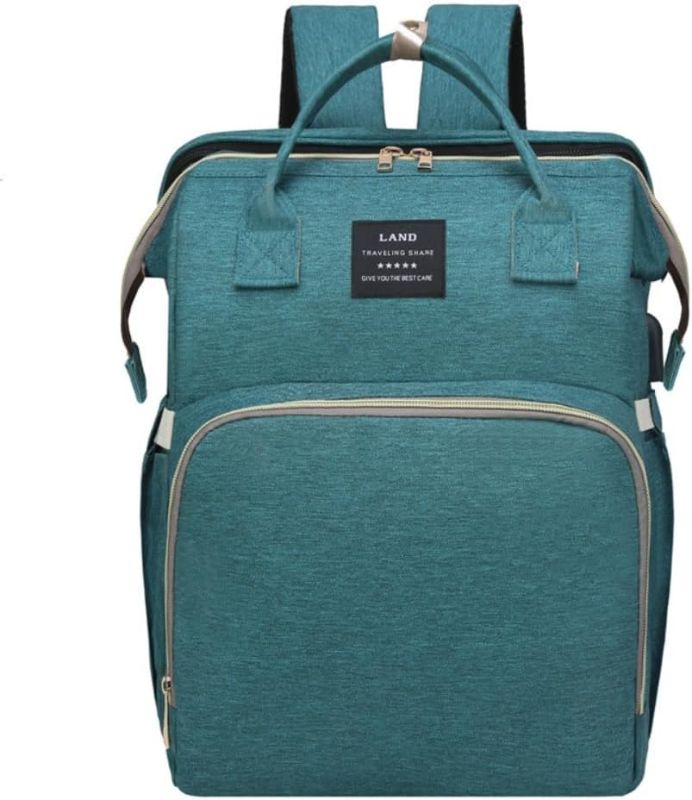 Photo 1 of Baby Backpack w Changing Pad & Sunshade Mosquito Net - Baby Diaper Bag for Baby Girl - Baby Bag for Mom (Green)
