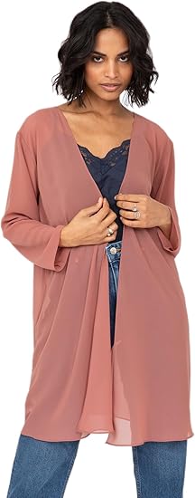 Photo 1 of 5XL Women - Elegant Dusters - Open Front Lightweight Long Cover Up Jackets Ideal for Dresses