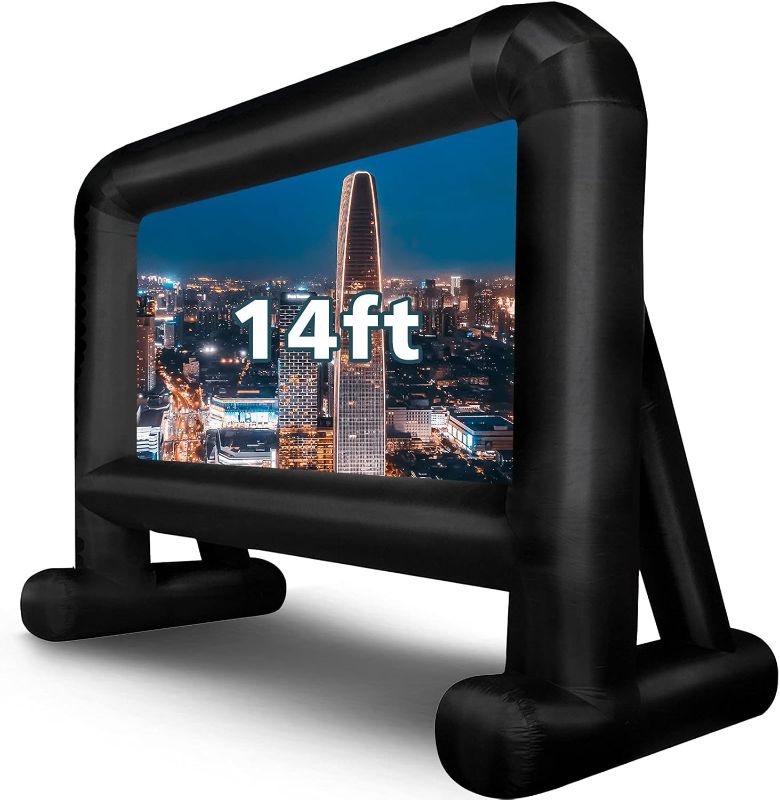 Photo 1 of OUTTOY 14 FT Inflatable Movie Screen Blow up Mega Movie Projection Outdoor Screen, Anti-Crease
FACTORY SEALED*****BRAND NEW**