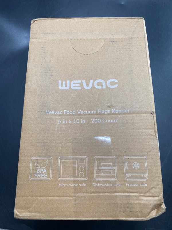 Photo 3 of Wevac Vacuum Sealer Bags 100 Quart 8x12 Inch for Food Saver, Seal a Meal, Weston. Commercial Grade, BPA Free, Heavy Duty, Great for vac storage, Meal Prep or Sous Vide