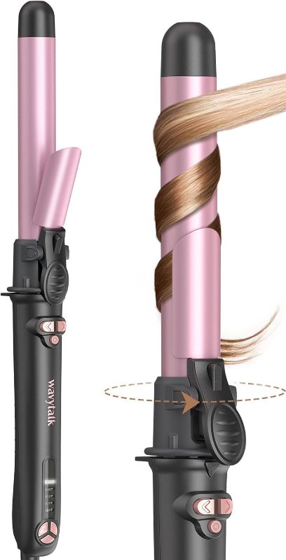 Photo 1 of Wavytalk 1 Inch Rotating Curling Iron - Get Effortless Waves with Self Rotating Barrel up to 430°F with Home Button, Dual Voltage, Rose Gold SEALED BOX**
