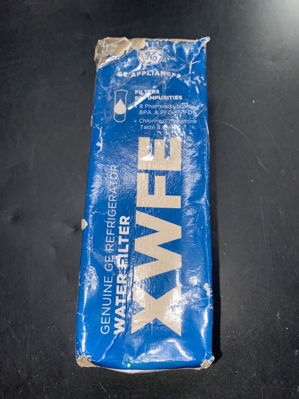 Photo 3 of GE XWFE Refrigerator Water Filter, Genuine Replacement Filter, Certified to Reduce Lead, Sulfur, and 50+ Other Impurities, Replace Every 6 Months for Best Results, Pack of 1
