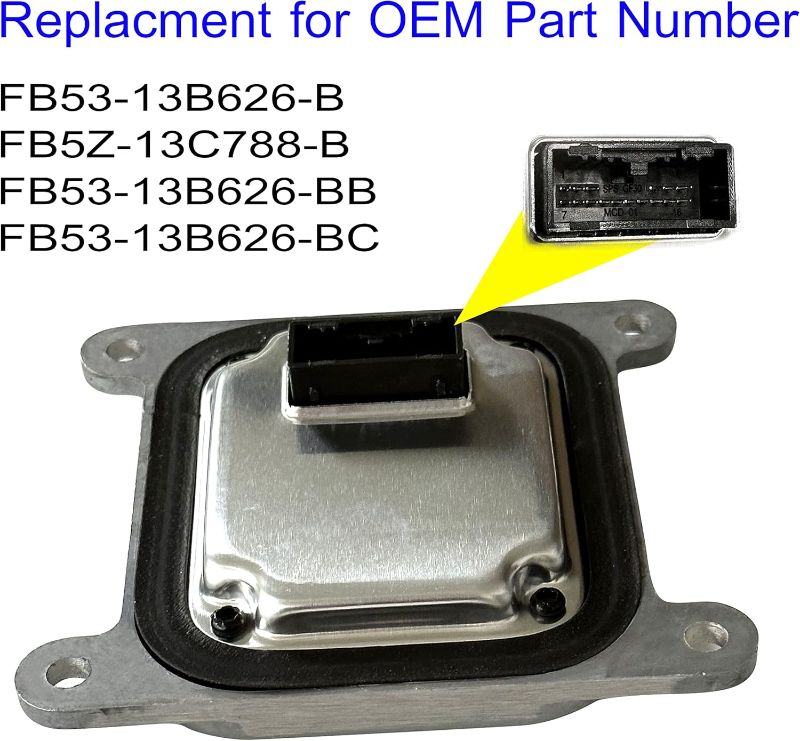 Photo 1 of LED Headlight Module Replacement for FB53-13B626-B: 2016 2017 2018 2019 Ford Explorer Headlight Module - Headlight LED Module Replacement for FB5Z-13C788-B LED Headlight Unit Controller Part
