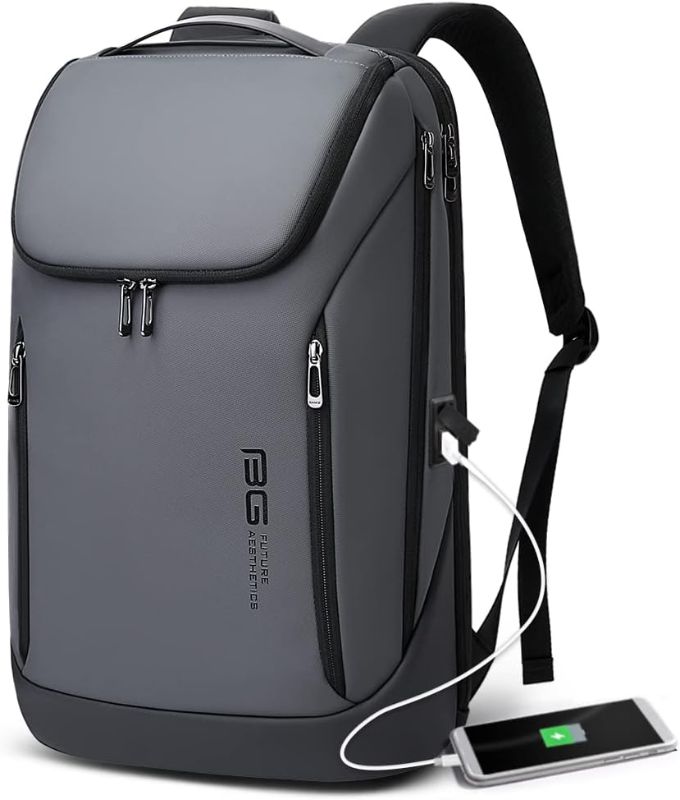 Photo 1 of BANGE Business Smart Backpack Waterproof fit 15.6 Inch Laptop Backpack with USB Charging Port,Travel Durable Backpack
