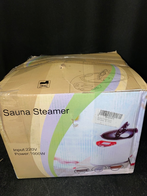 Photo 3 of 3L Sauna Steamer, Fcc Certified 3L & 1000W Steam Generator, Sauna Steamer Machine with Remote Control, Portable Sauna Steamer with Sturdy Lid and Explosion-Proof Interior, Black
