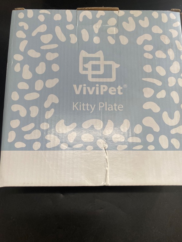 Photo 2 of BLACK** VIVIPET KITTY PLATE BLACK 