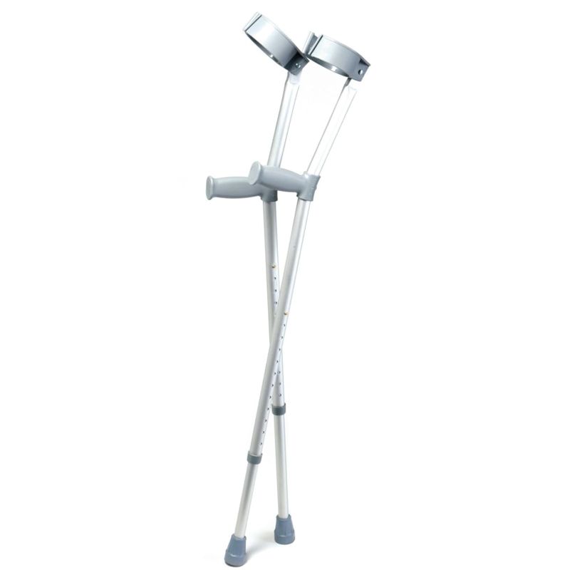 Photo 1 of Days Forearm Crutches, Tall Adult Size, Turning Arm Cuffs and Crutches Support Legs After Injury or Surgery, Adjustable Height and Handle Crutches for Elderly, Handicapped, and Disabled users
