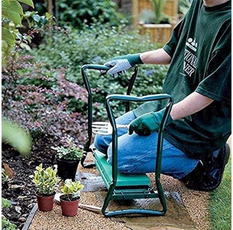 Photo 1 of Garden Bench and Kneeler Stools Gardening With Side Bag Pockets for Tools, Portable and Lightweight, Great Gift For Gardeners
