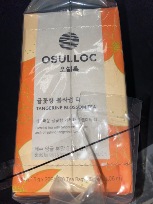 Photo 2 of OSULLOC Tangerine Blossom Tea (Refreshing Tangerine Flavor), Tea Bag Series 20 count, 1.06 oz, 30g, Premium Blended Tea from Jeju,
