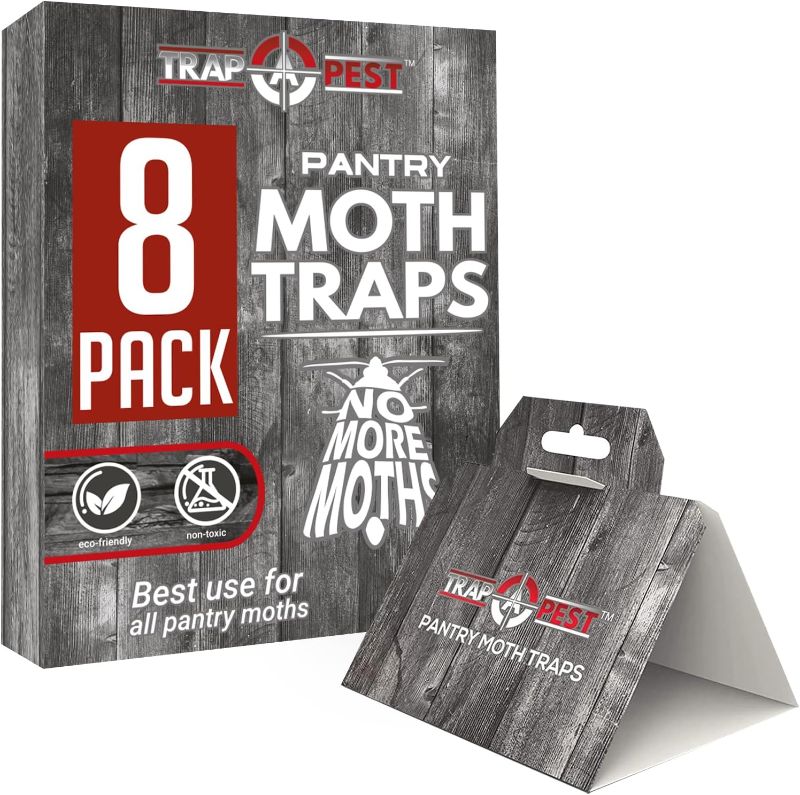 Photo 1 of NEW** 8 Pack Pantry Moth Traps- Safe and Effective for Food and Cupboard- Glue Traps with Pheromones for Pantry Moths
