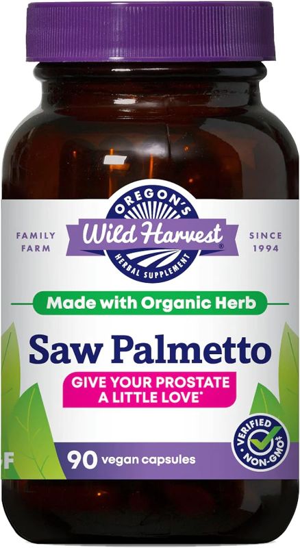 Photo 1 of SEALED**Oregon's Wild Harvest Saw Palmetto Organic Capsules, 90 Count vegetarian capsules, 1170mg
