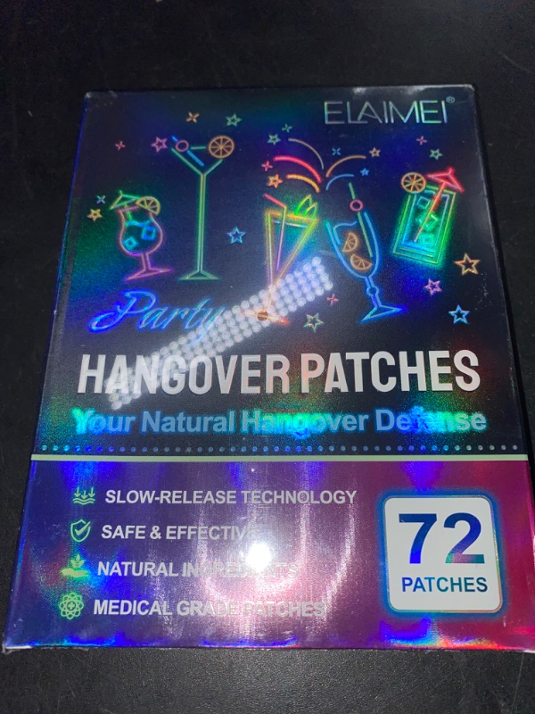 Photo 2 of SEALED**Revive Patch 72Pack Party Pads with Natural Formula, Party Stickers
