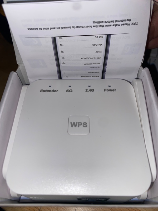 Photo 2 of 1200Mbps WiFi Extender, WiFi Booster, WiFi Repeater?Covers Up to 9860 Sq.ft and 60 Devices, Internet Booster - with Ethernet Port, Quick Setup, Home Wireless Signal Booster
