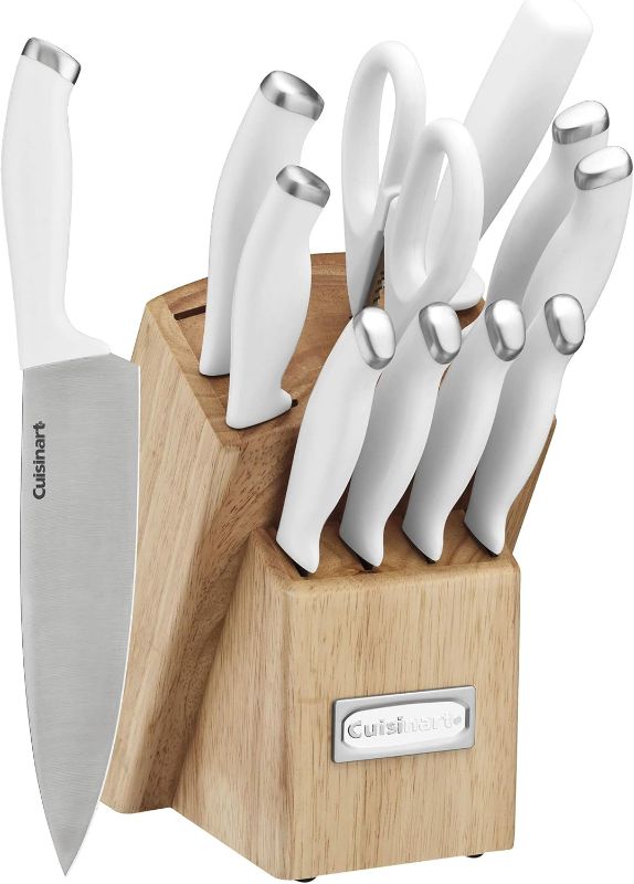 Photo 1 of Cusinart Block Knife Set, 12pc Cutlery Knife Set with Steel Blades for Precise Cutting, Lightweight, Stainless Steel, Durable & Dishwasher Safe, C77SSW-12P
