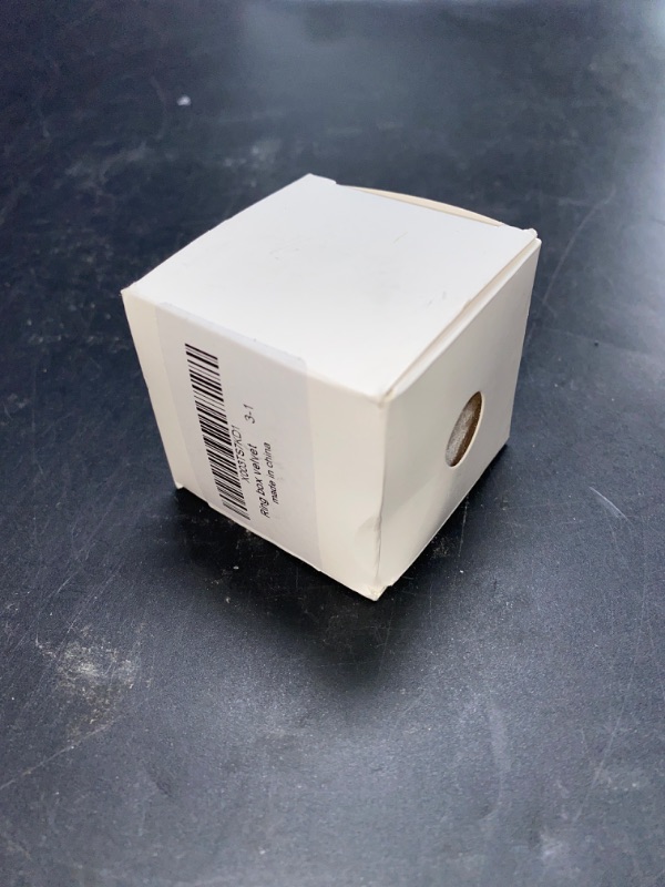 Photo 1 of Equal Octagon Velvet Ring Box 2 Slots|3 Slots Storage Box for Wedding Ceremony Proposal Engagement Birthday (Beige)
