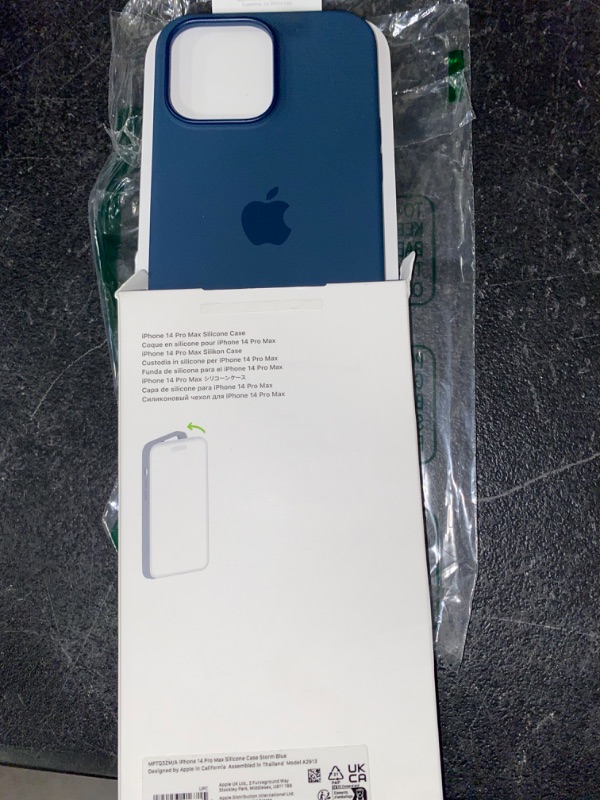 Photo 1 of Apple iPhone 14 Pro Max Silicone Case with MagSafe - Storm Blue
