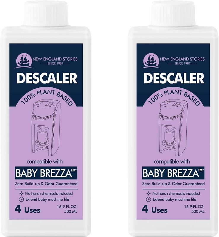 Photo 1 of New England Stories Baby Brezza Compatible Descaler 33.8 Fl Oz, Universal Cleaner Solution for Baby Brezza and Other Baby appliances, Remove Build-up Extends Machine’s lifespan
