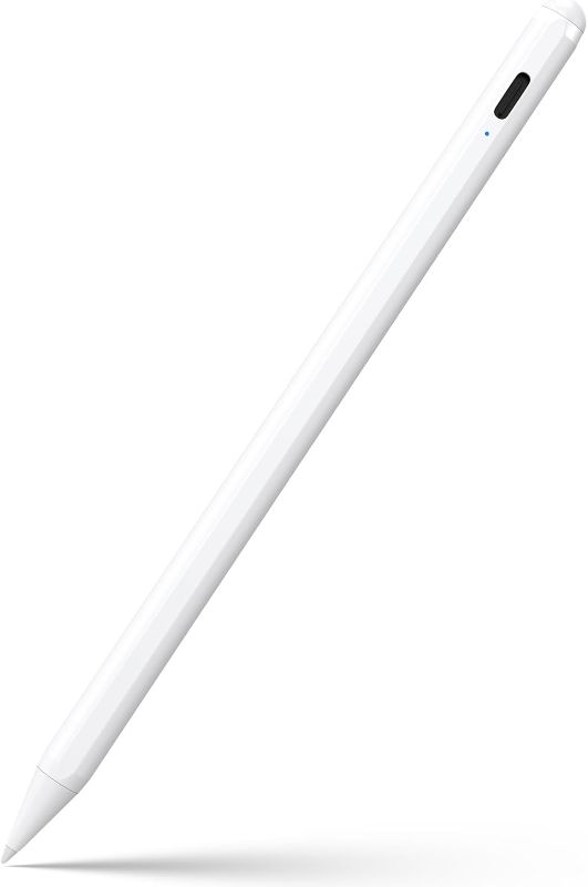 Photo 1 of Stylus Pen for iPad 9th&10th Generation-2X Fast Charge Active Pencil Compatible with 2018-2024 Apple iPad Pro 11"/12.9"/M4, iPad Air 3/4/5/M2, iPad 6-10, iPad Mini 5/6 Gen-White
