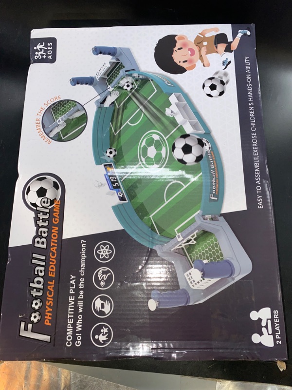 Photo 3 of Mini Tabletop Soccer Games? Mini Foosball Games?2 Player Interactive Table Football Game? Table Top Soccer Game Party Competition Sports Game for Kids Adults
