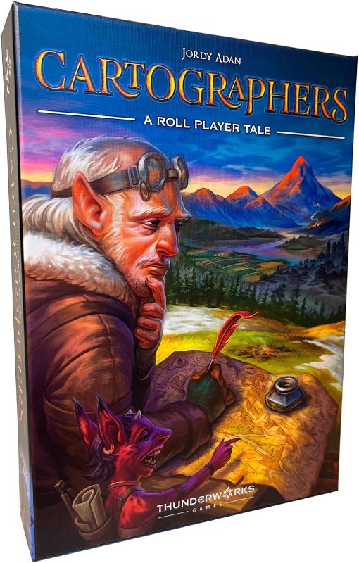 Photo 1 of Thunderworks Games - Cartographers: A Roll Player Tale | Award-Winning Game of Fantasy Map Drawing | Strategy Board Game | Flip and Write | Family Game for 1-100 Players | 30-45 Minutes
