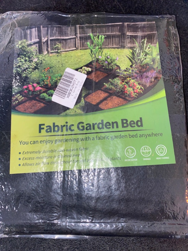 Photo 2 of CJGQ Fabric Raised Garden Bed 6x3x1ft Garden Grow Bed Bags for Growing Herbs, Flowers and Vegetables 128 Gallon
