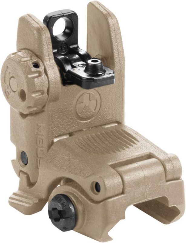 Photo 1 of Magpul MBUS Flip-Up Backup Sights, Black, Rear Sight
