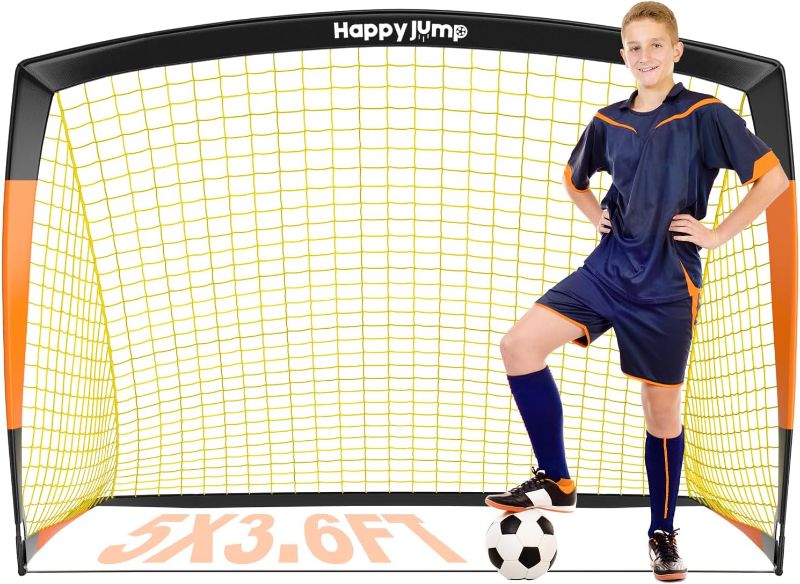 Photo 1 of Soccer Goal 7'x5', 6.6‘x3.3', 5'x3.6', 4'x3', 3'x2.2' Soccer Net for Kids Backyard
