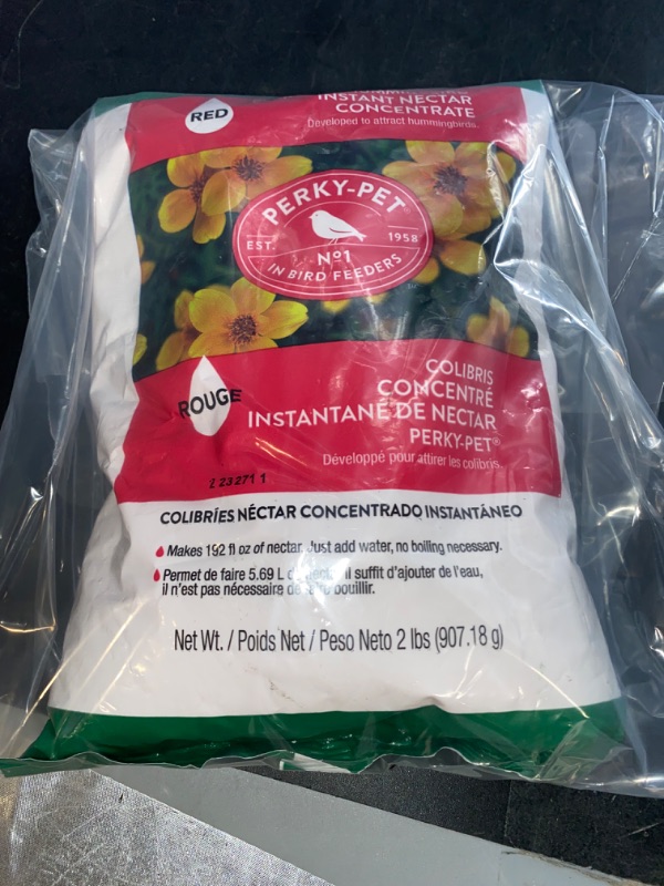 Photo 2 of Perky-Pet 244SFB Hummingbird Original Instant Nectar, 2 lb 2 Pack
