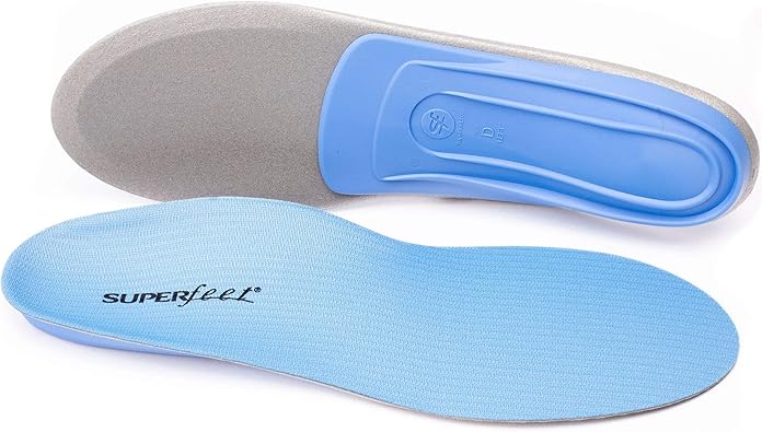 Photo 1 of KIDS Y 13.5-2 Superfeet All-Purpose Support Medium Arch Insoles (Blue) - Trim-To-Fit Orthotic Shoe Inserts - Professional Grade
