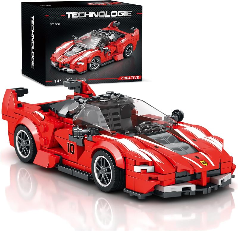 Photo 1 of FXX-K Sports Car Technique Building Toy Set, MOC Speed Champion Building Blocks Cars for Adults, Teens and Kids (392 PCS)
