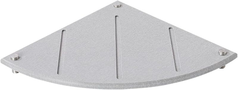 Photo 1 of Fan Shape Dish Drying Mat Diatom Mud Drying Mats for Kitchen Counter Place Cups of Soap and Mouthwash Draining Mat(Light gray A)
