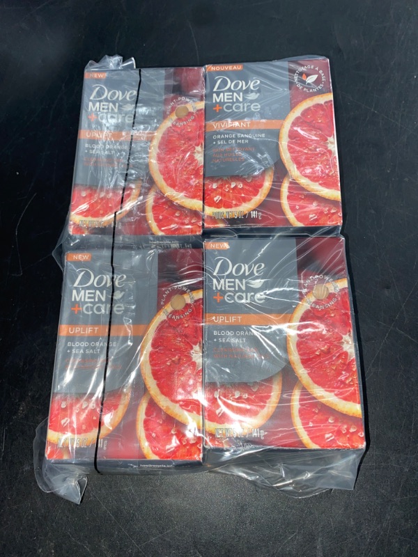 Photo 2 of DOVE MEN + CARE Cleansing Bar Soap Blood Orange + Sea Salt 4 Bars to Rebuild Skin in the Shower, a 4in1 Hair, Body, Face & Shaving Bar with Plant-Based Cleanser and Natural Oils 5 oz
