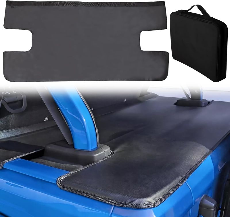 Photo 1 of Tonneau Cover Compatible with Wrangler JKU 4 Doors, JK Cargo Trunk Cover Tailgate Cover JK Accessories for 2007-2018 Wrangler JK Unlimited