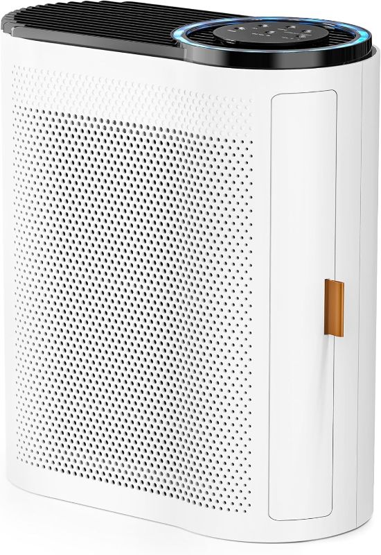 Photo 1 of AROEVE Air Purifiers for Home Large Room Up to 1095 Sq Ft Coverage with Air Quality Sensors Impressive Filter Layer with Auto Function for Home, Bedroom, MK04- White
