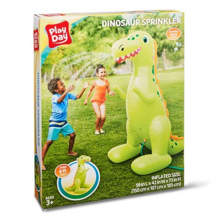 Photo 1 of Play Day Large Dinosaur Character Inflatable Sprinkler Pool Game Ages 3 & up Unisex
