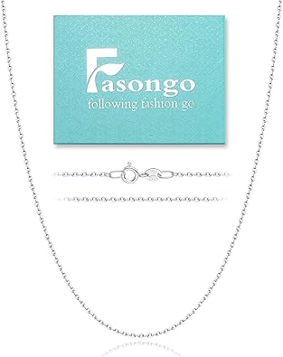 Photo 1 of Solid 18K Gold Over 925 Sterling Silver Chain Necklace for Women, 1.2mm Cable Chain Dainty & Thin & Sturdy Women's Chain Necklace 14/16/18/20/22/24inch
