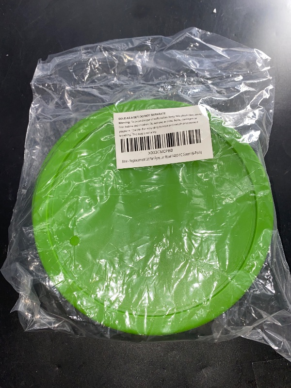 Photo 2 of Replacement Lid for Pyrex 7.5" (7 Cup) Storage Plastic Cover Bowl 7402-PC Green (6-Pack)
