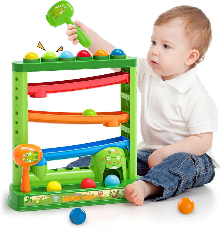 Photo 1 of COMPLETE**NEW**OCHIDO Toddlers Toys for 3 Years Old Kids, Pound A Ball Toys Included 2 Hammer & 12 Balls, Montessori Toys for Interactive Game for Boys and Girls, Early Learning Educational Gift
