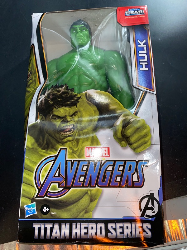 Photo 2 of Marvel Avengers Titan Hero Series Blast Gear Deluxe Hulk Action Figure, 30-cm Toy, Inspired ByMarvel Comics, for Children Aged 4 and Up,Green
