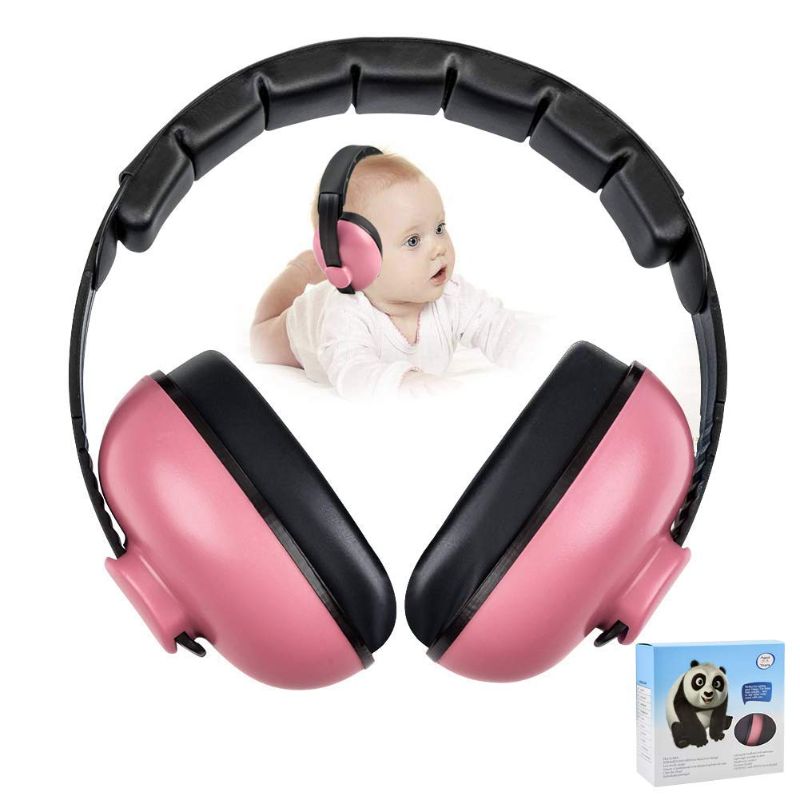 Photo 1 of Baby Ear Protection Noise Cancelling Headphones for Kids Noise Reduction Hearing Protection Earmuffs for 0-3 Years Babies, Toddlers, Infant (Redrose)
