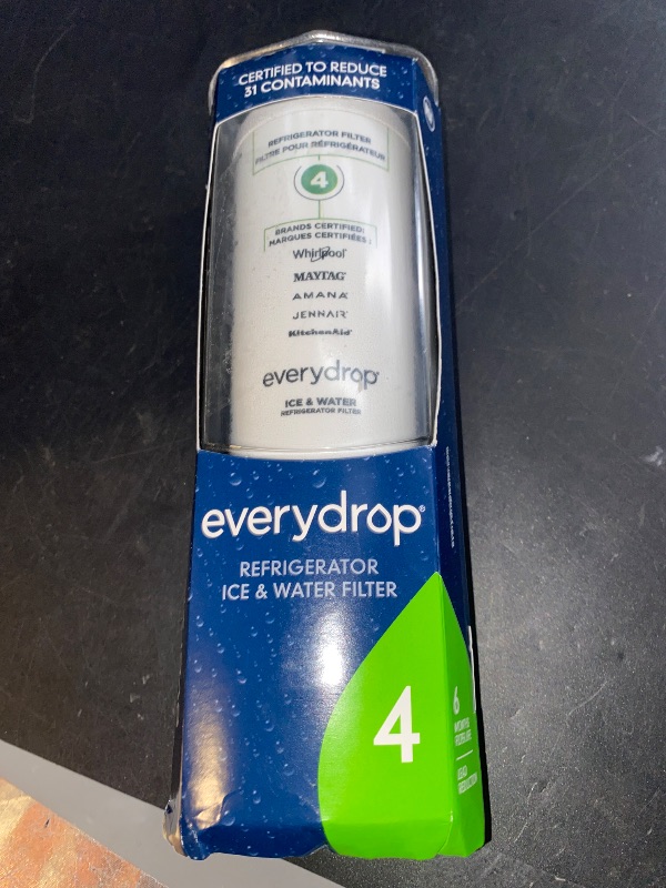 Photo 2 of everydrop by Whirlpool Ice and Water Refrigerator Filter 4, EDR4RXD1, Single-Pack
