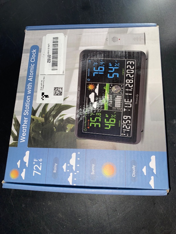 Photo 1 of DreamSky Weather Station Indoor Outdoor Thermometer Wireless with Digital Atomic Clock for Home, Large Display with Adjustable Backlight, USB Port, Inside Outside Temperature Humidity Monitor
